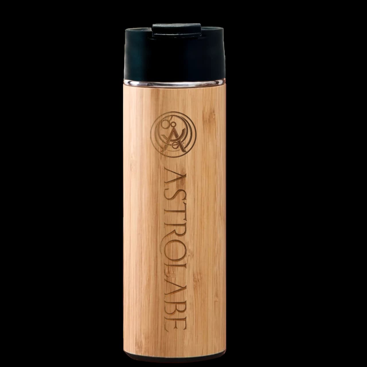 Wooden Black Tumbler - 450 ml