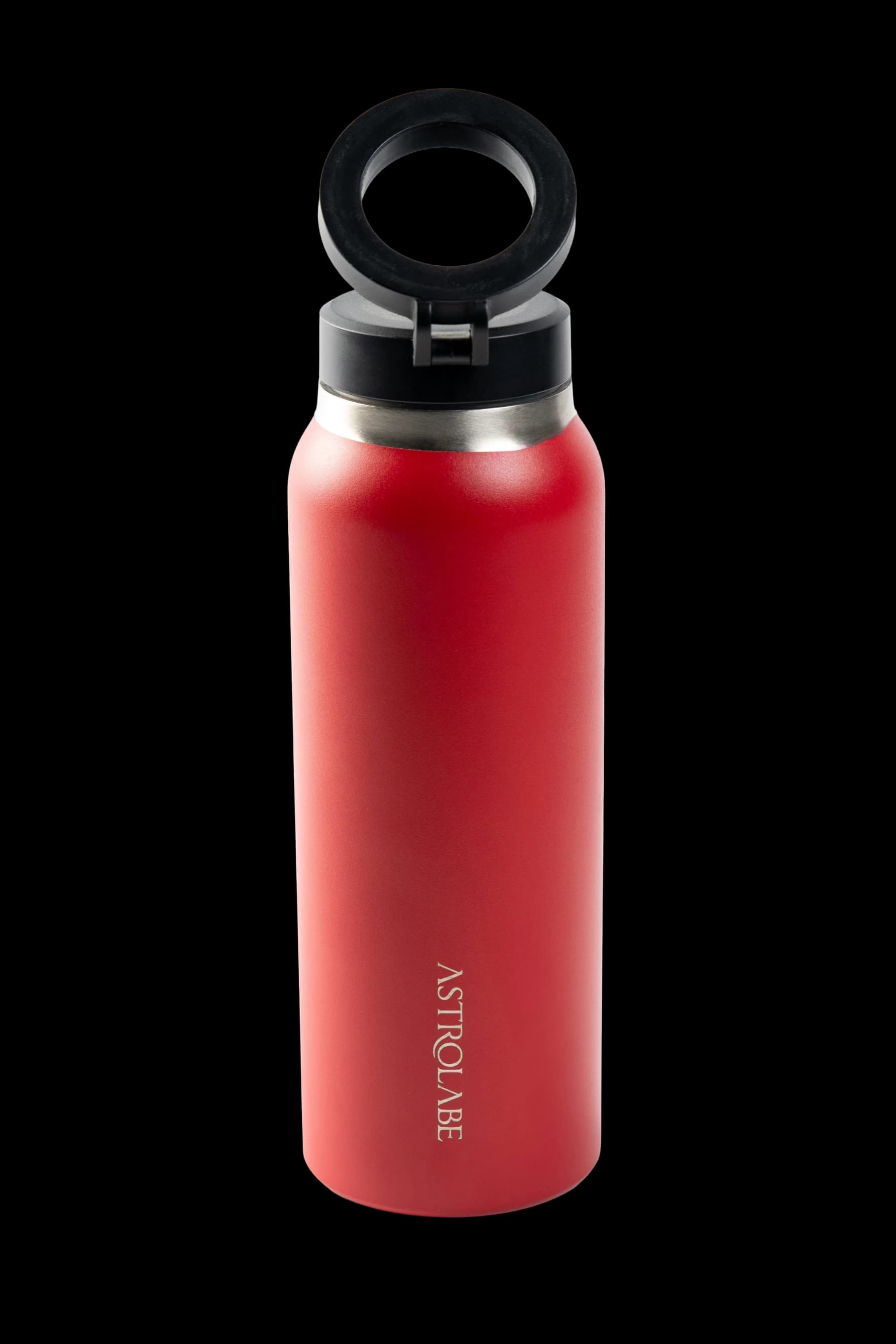 Stainless Steel Vacuum Water Bottle With MagSafe Magnetic Phone Holder - 710 ml - Red